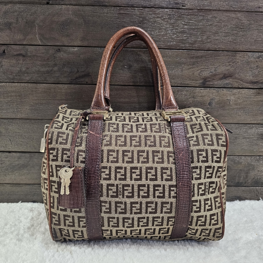 Fendi Zucchino Bauletto Bag